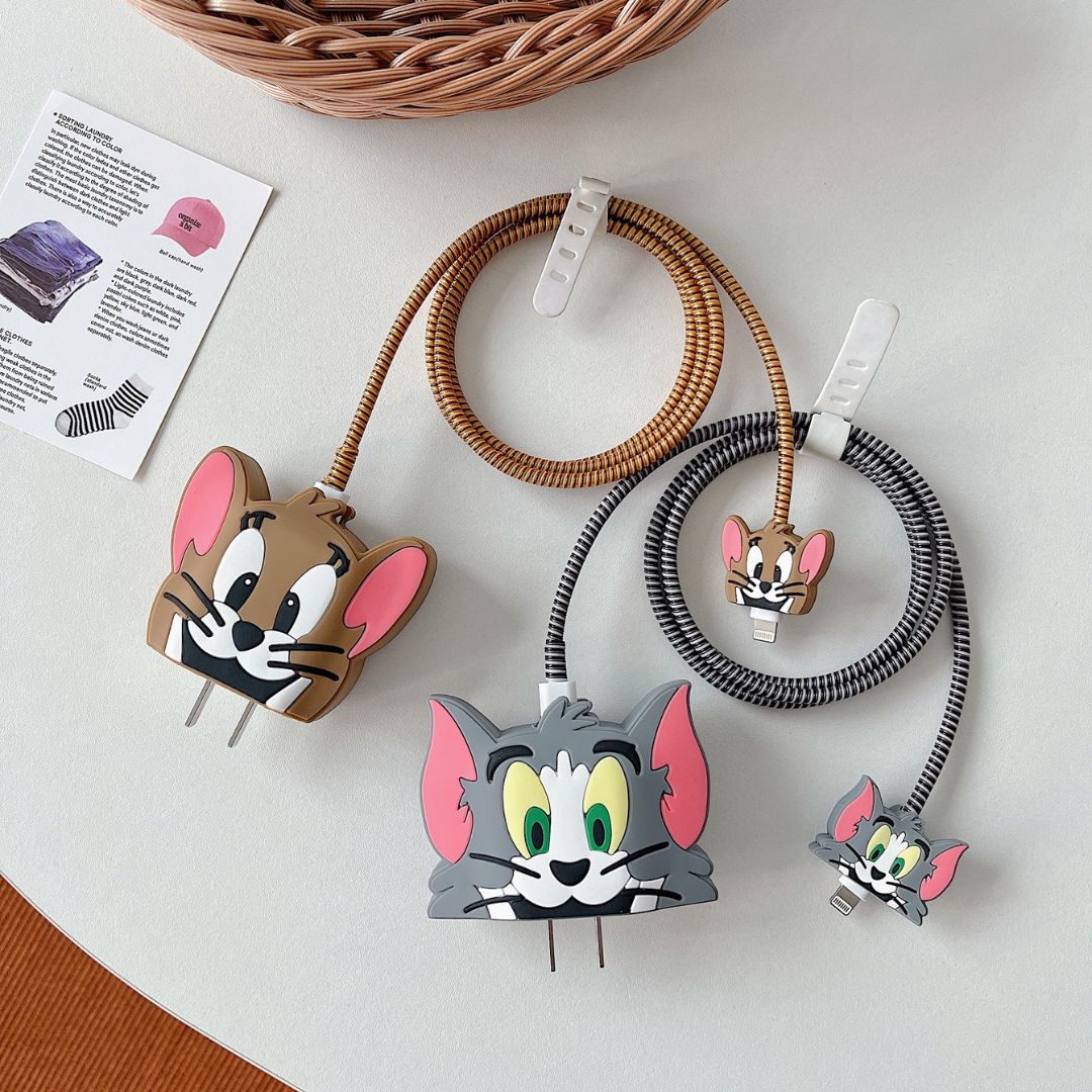 Tom and Jerry Apple Charger Cover | TnJ Theme 20 W Charger Cover - Image 2