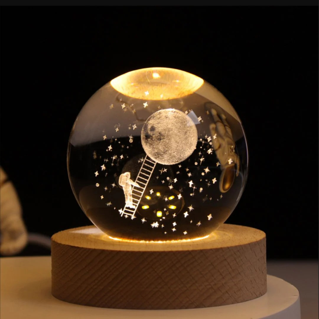 To The Moon Crystal Lamp | Gift a Moon 3D Lamp - Image 3