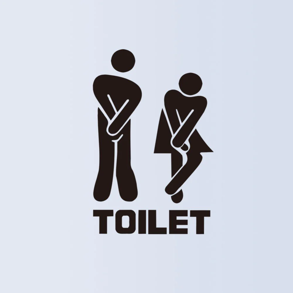 Toilet Entrance Sign - Bathroom Decal - Image 4