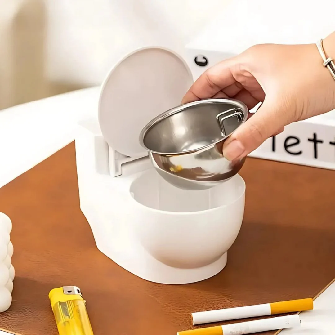 Flush Flick – Toilet-Shaped Ashtray - Image 5