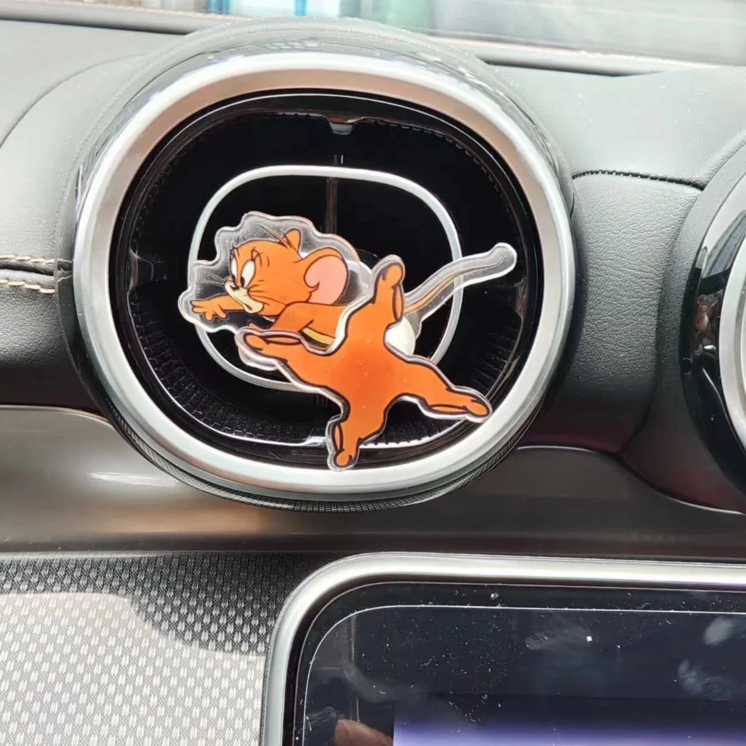 Tom Jerry Spike Car Air Vent Clip Spinner | Funny Rotating Dashboard Decor - Image 4