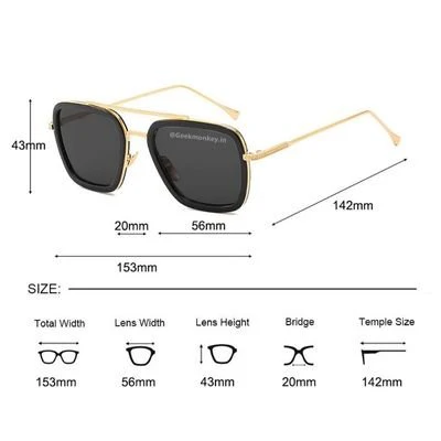 Square Sunglasses - Inspired from Robert Downey Jr. - Image 3