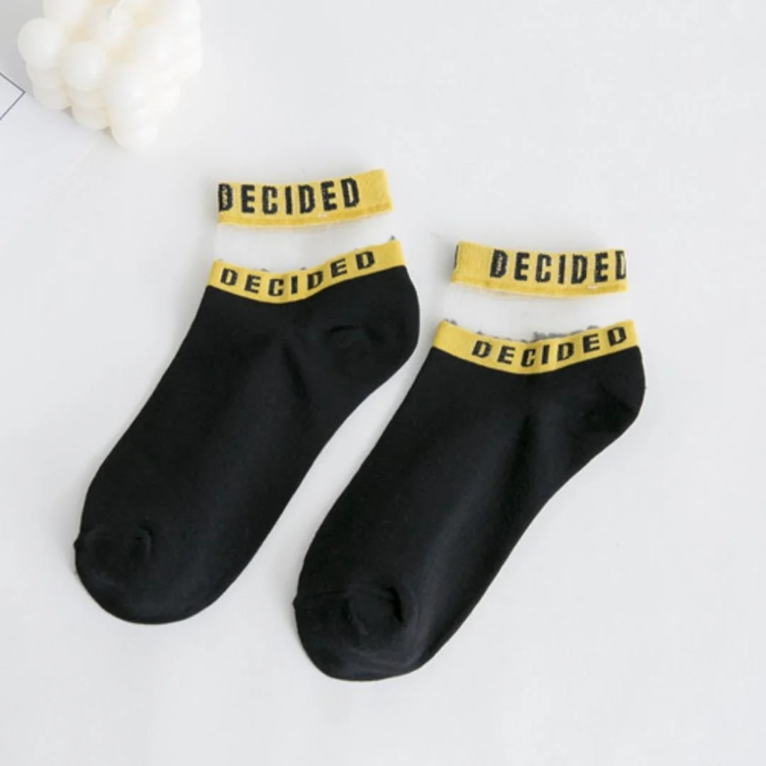 Transparent Band Socks Breathable - "Decided" - Image 10