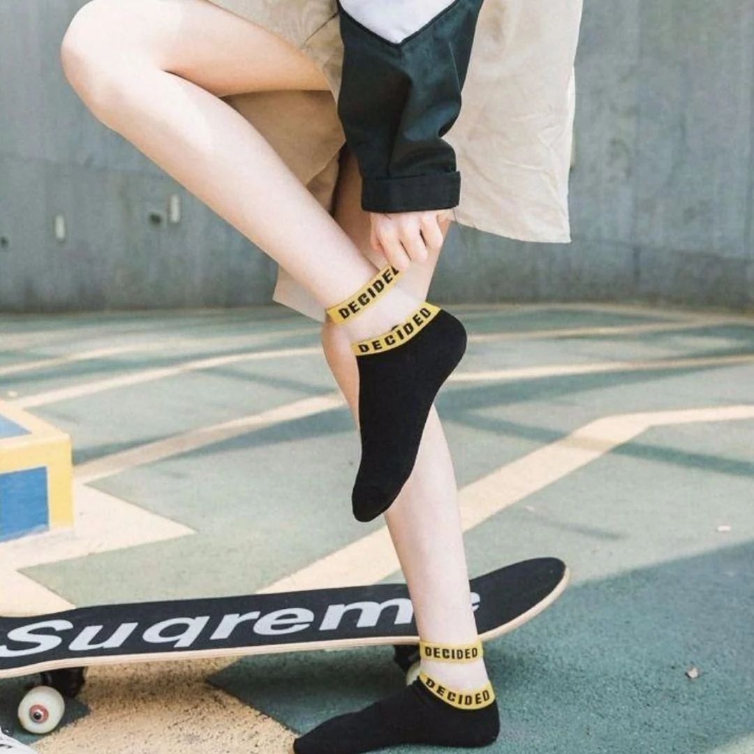 Transparent Band Socks Breathable - "Decided" - Image 4