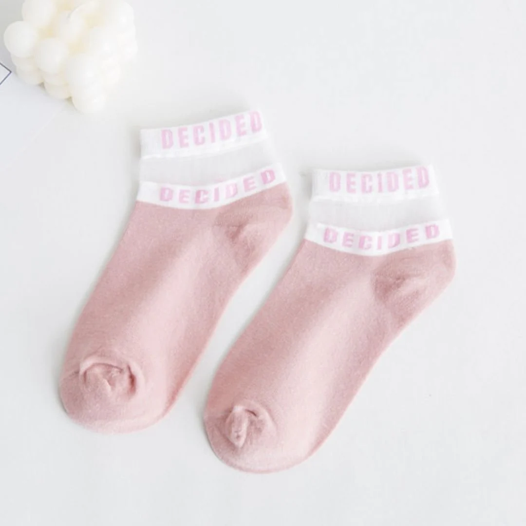 Transparent Band Socks Breathable - "Decided" - Image 6
