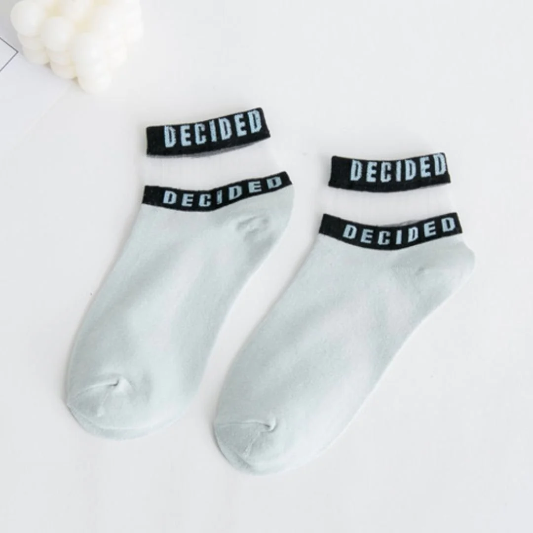 Transparent Band Socks Breathable - "Decided" - Image 7