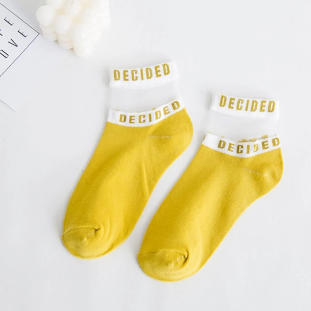 Transparent Band Socks Breathable - "Decided" - Image 9