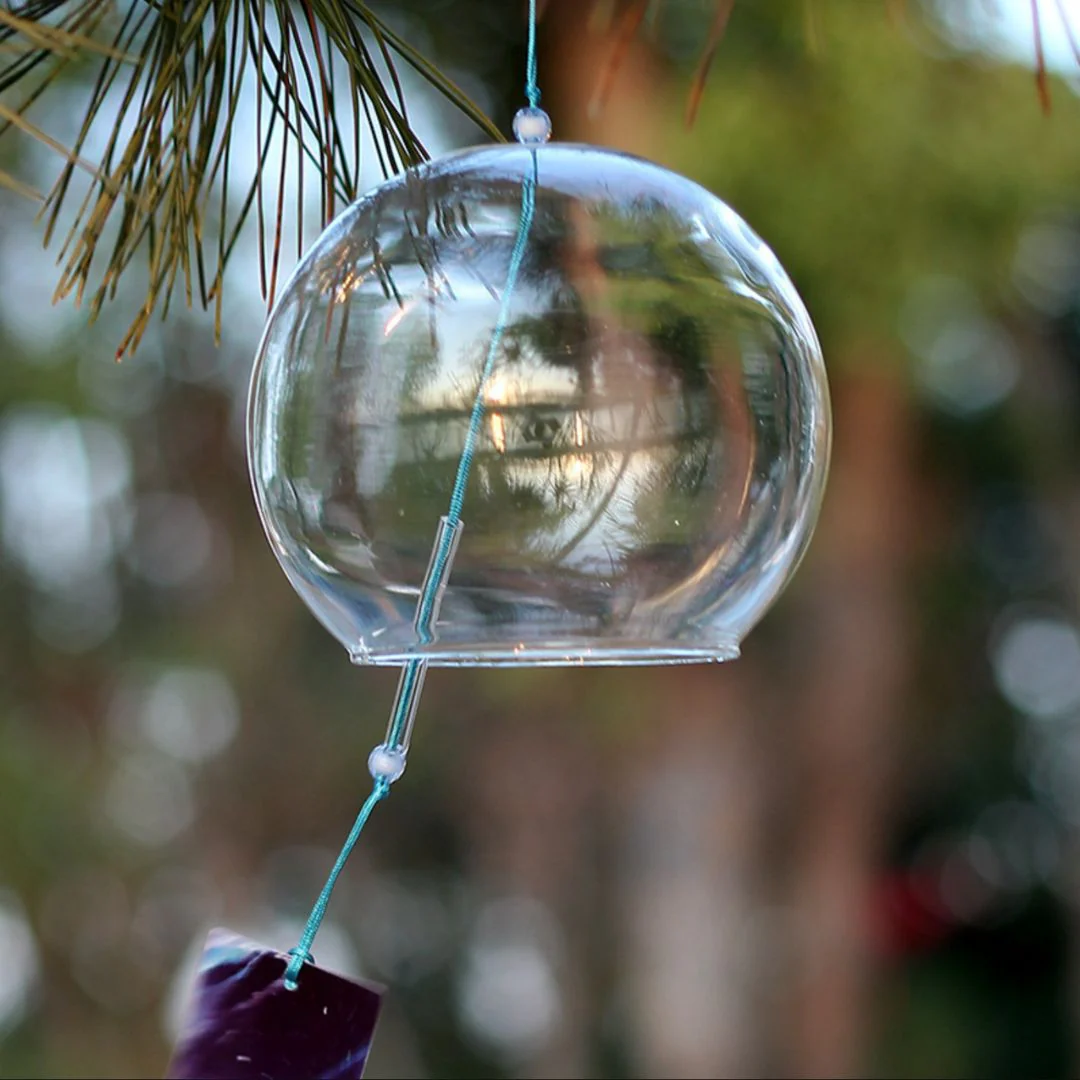 Transparent Glass Blessing Bell | Transparent Wind Chime - Image 4