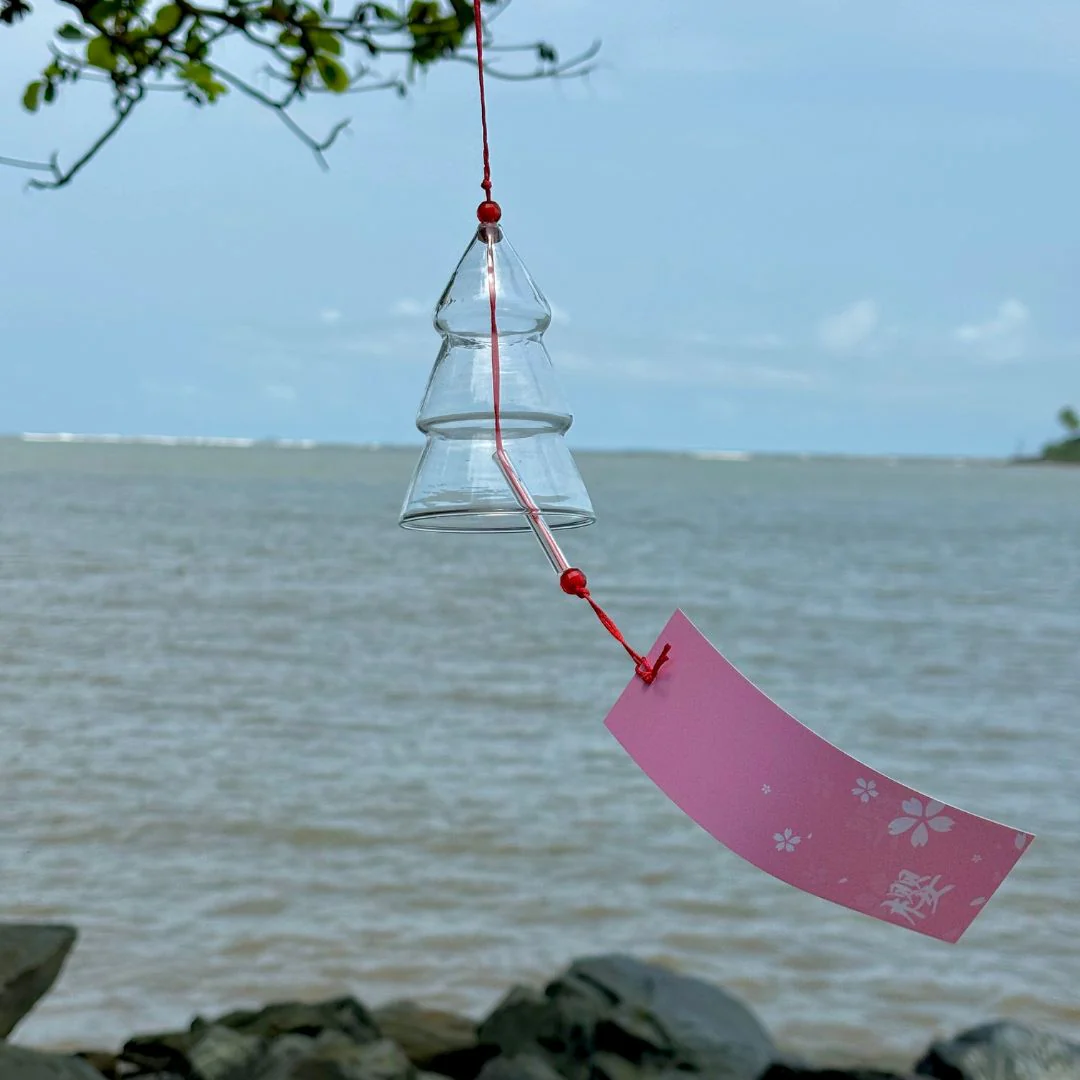 Tree Transparent Glass Blessing Bell - Image 3