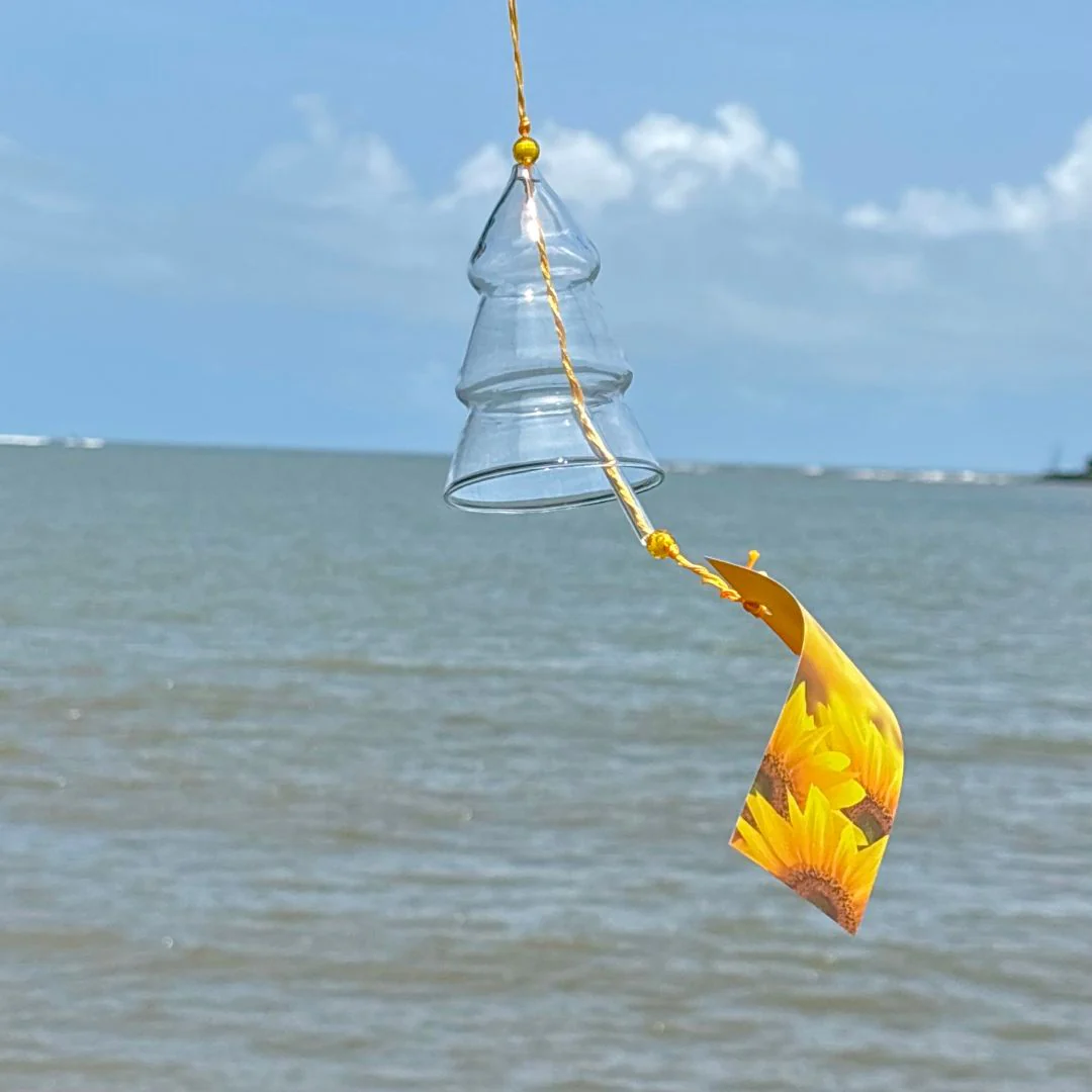 Tree Transparent Glass Blessing Bell - Image 6