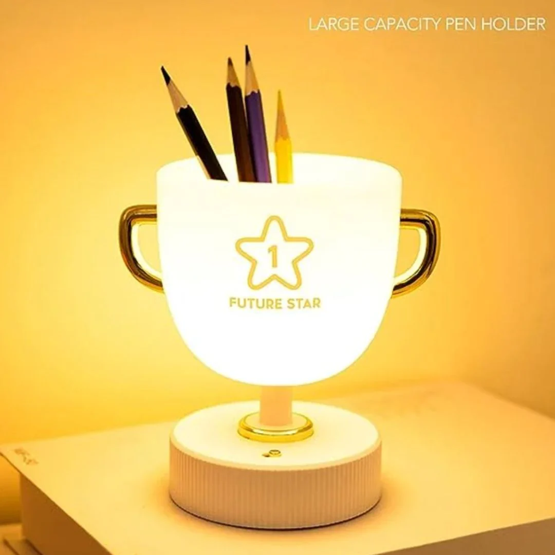 Trophy LED Lamp and Pen Stand | Future Star Victory Cup Lamp