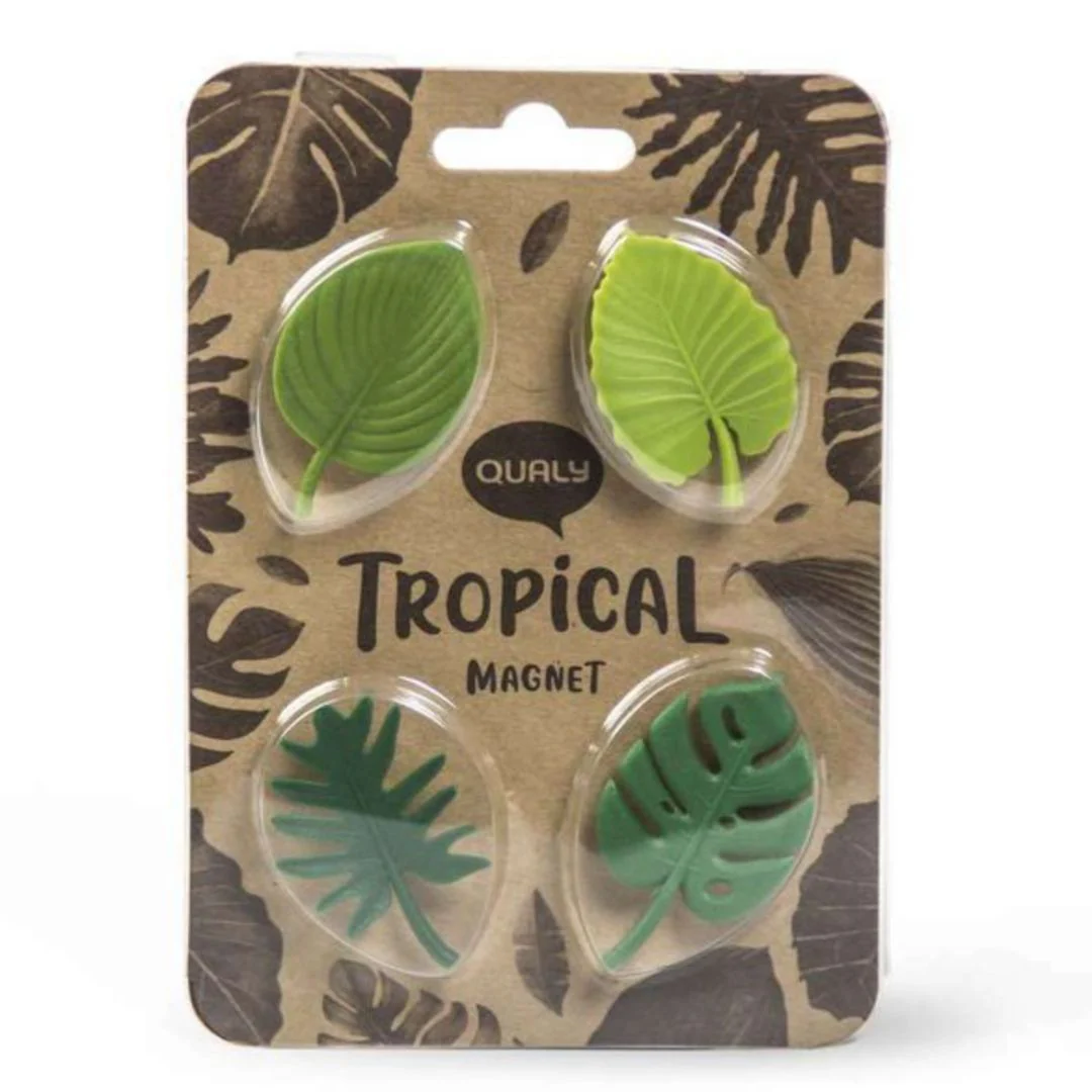 Tropical Leaves Fridge Magnets | Cute Fridge Magnets [ Set of 8 ] - Image 3