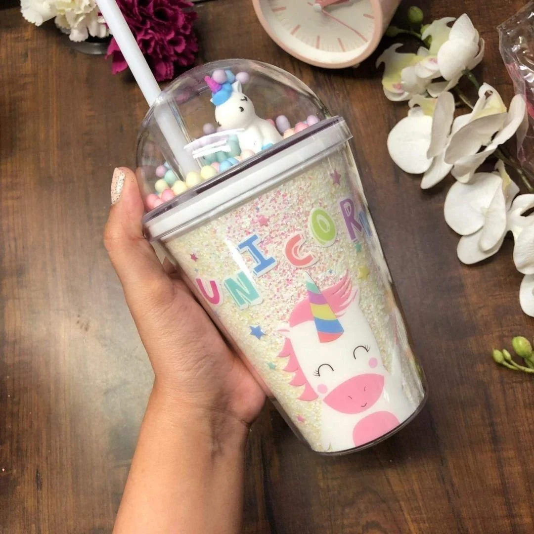 Unicorn Confetti Sipper (with straw) - Image 7