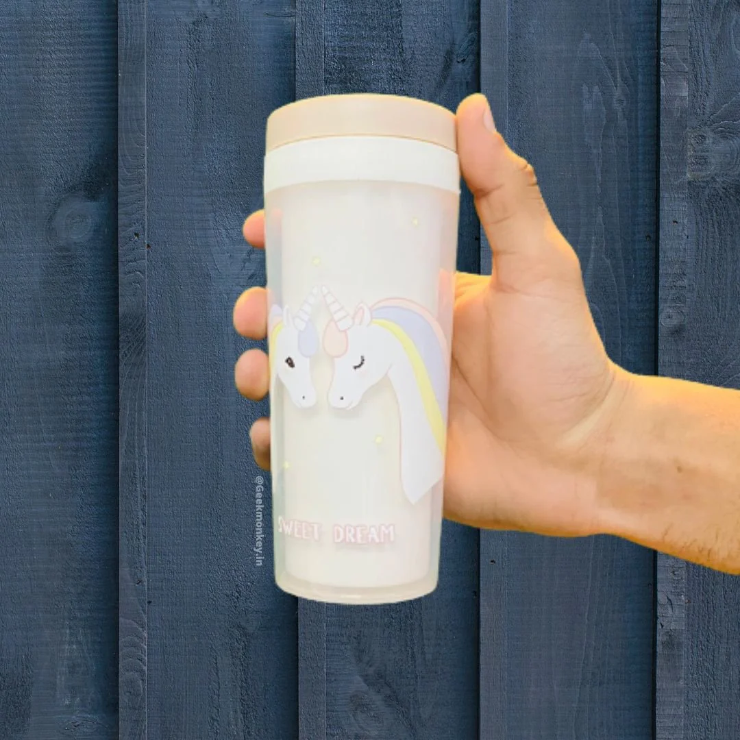 Unicorn Glass with Lid | Unique Glass for Kids - Image 3