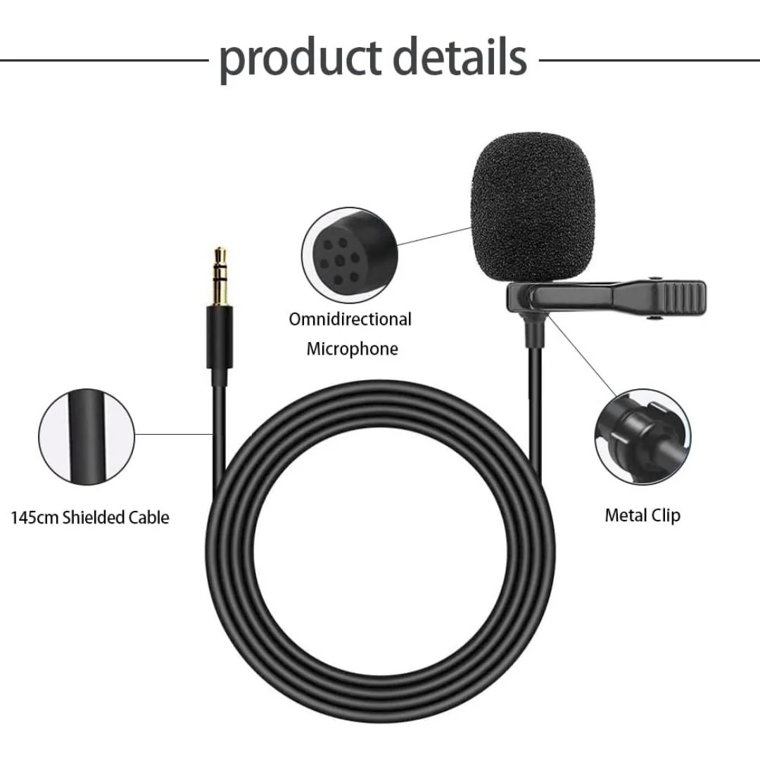 Universal Portable Microphone 3.5mm | Clip Mount Mic with Bluetooth - Image 3