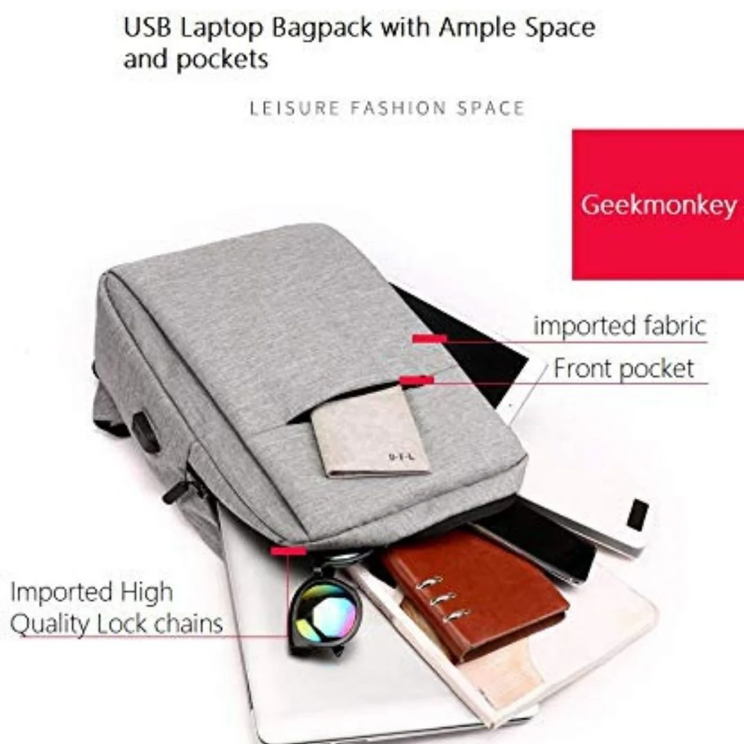 USB Charging Laptop Bag | Backpack for Colleges - Image 7