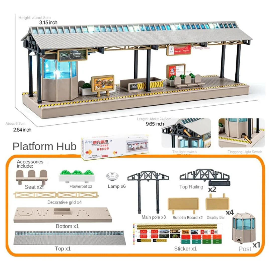 Vehicle Station Exit Diorama | 1:64 Scale Display Case - Image 7
