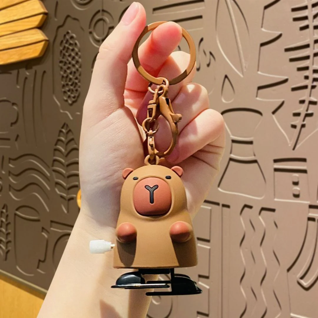 Walking Capybara Toy Keychain | Cute & Functional Accessory - Image 3