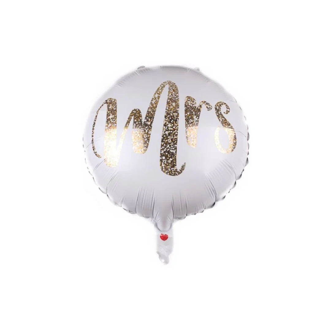 Mr Love Mrs Wedding Foil Balloons (Set of 3) - Image 4
