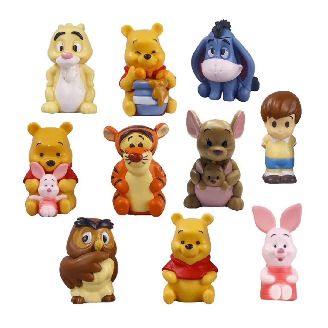 Winnie the Pooh Figurines | 10 Little Animal Figurine Set - Image 3