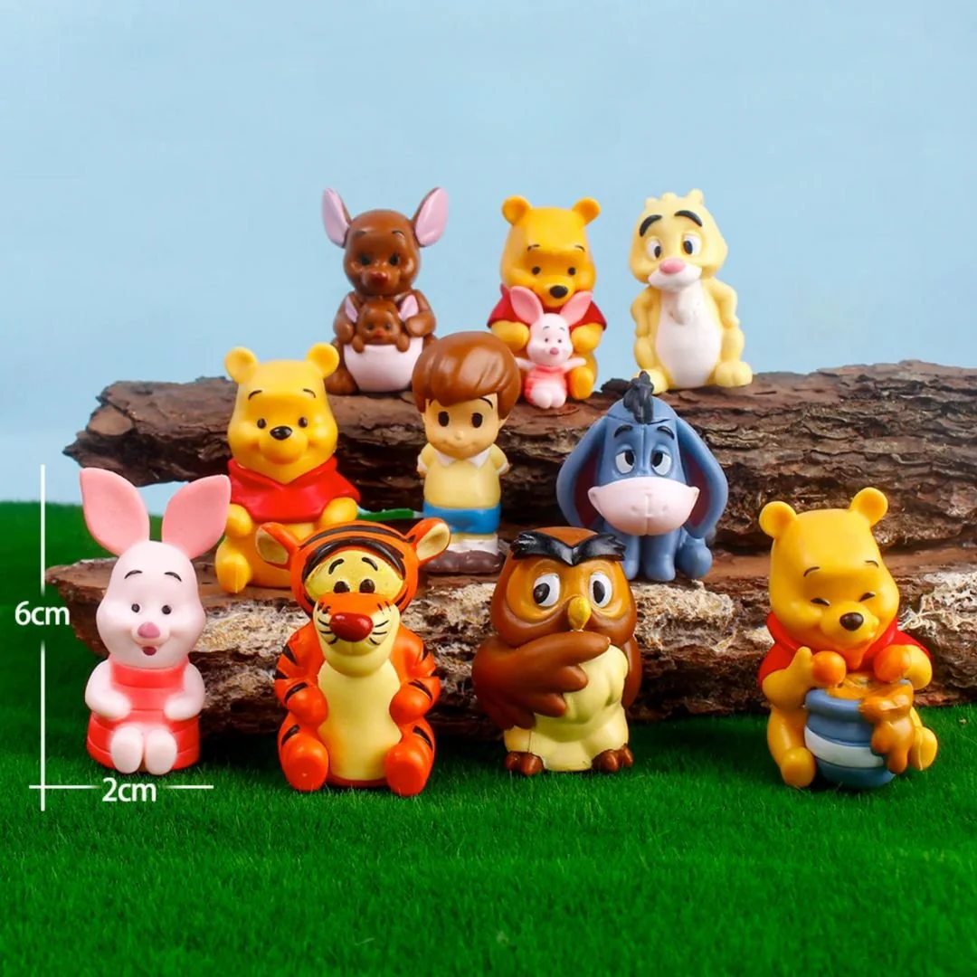 Winnie the Pooh Figurines | 10 Little Animal Figurine Set - Image 5