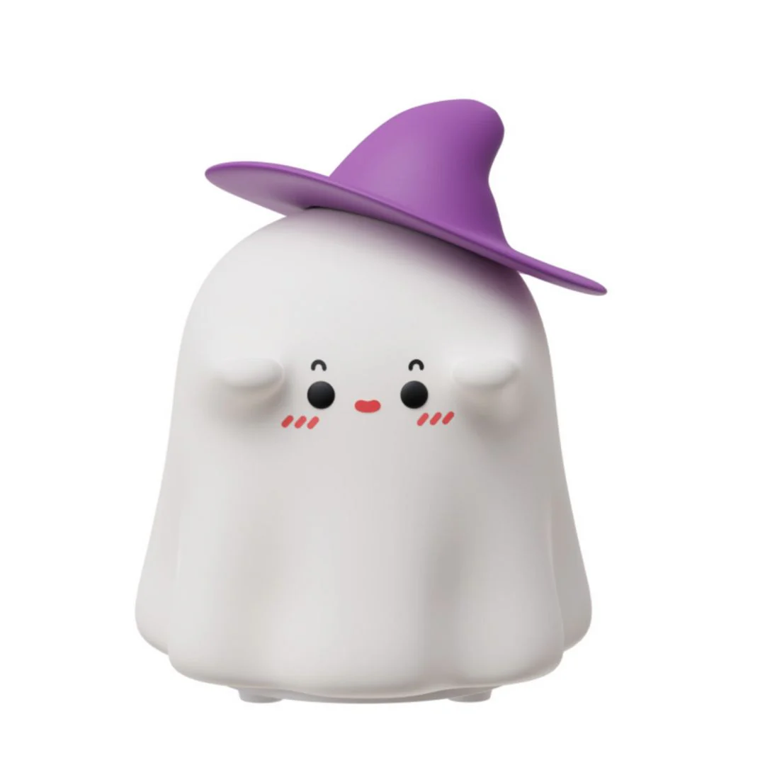 SpookyGlow Witchy Ghost Silicone Night Lamp - Image 4