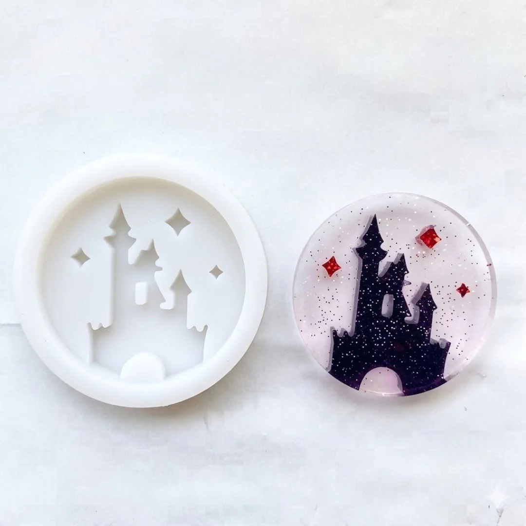 Wizard Castle & HP Letter Silicone Mold – Set of 2 Resin Art Craft Mold - Image 2