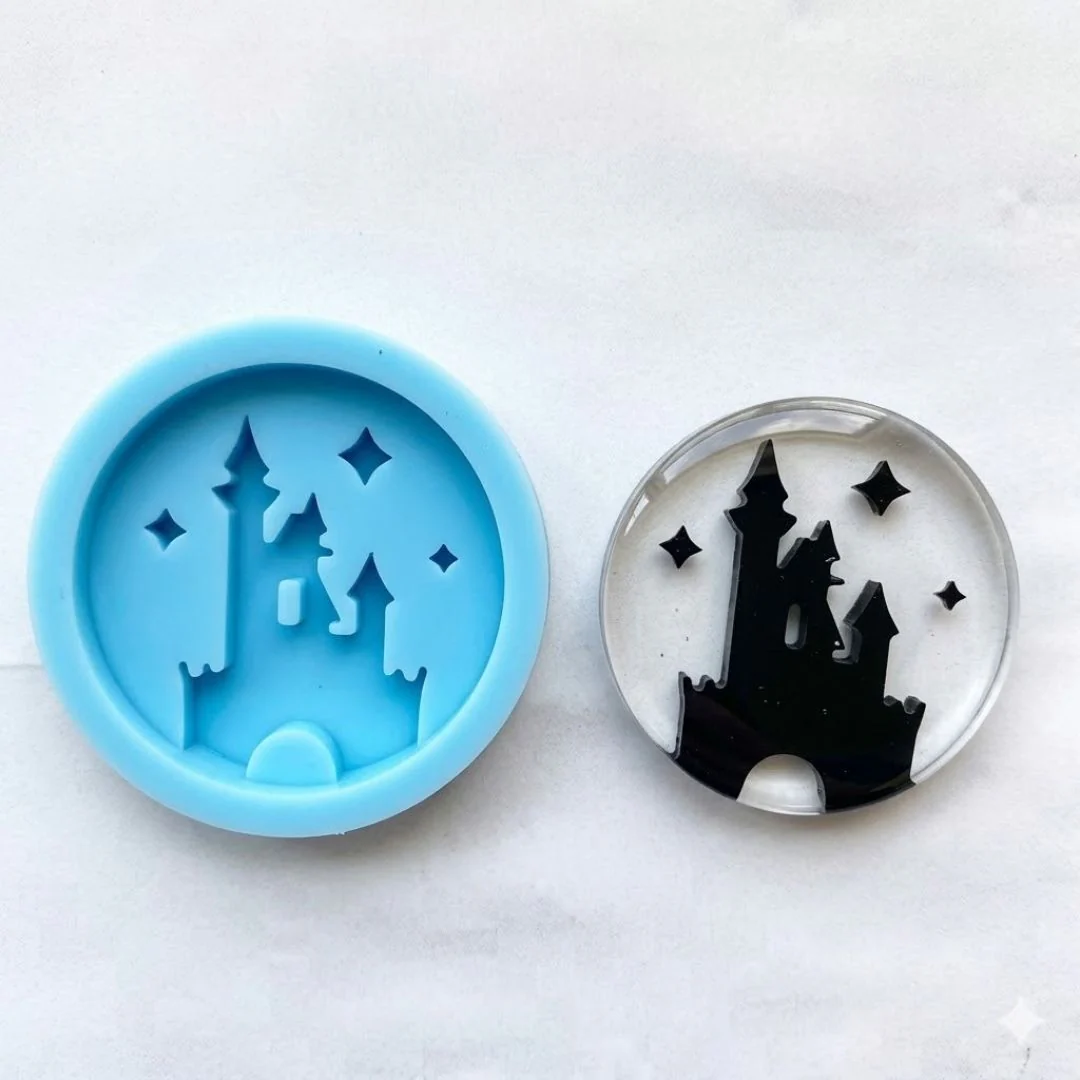Wizard Castle & HP Letter Silicone Mold – Set of 2 Resin Art Craft Mold - Image 4
